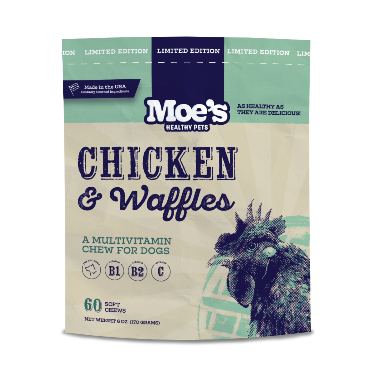 Chicken and Waffles Chews - Doot's Pet LLC Collars For A Cause