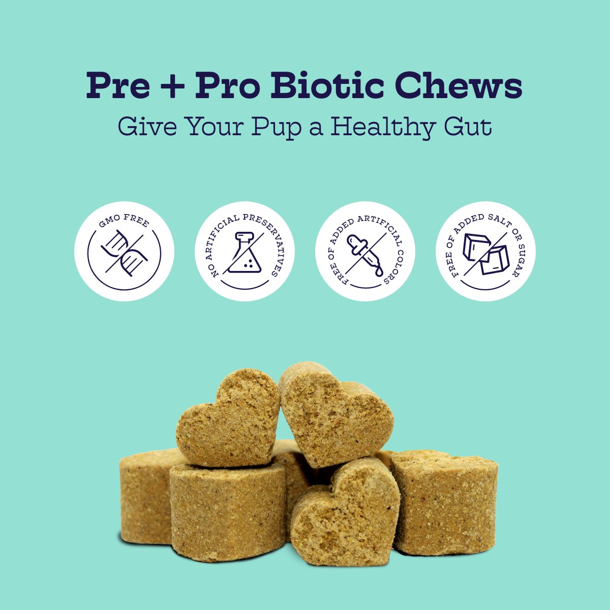 Pre + Pro Biotic Chews - Doot's Pet LLC Collars For A Cause