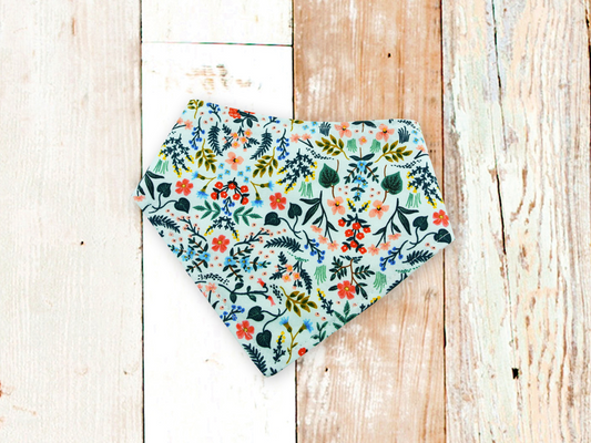 "Mint Wildflower" Dog Bandana