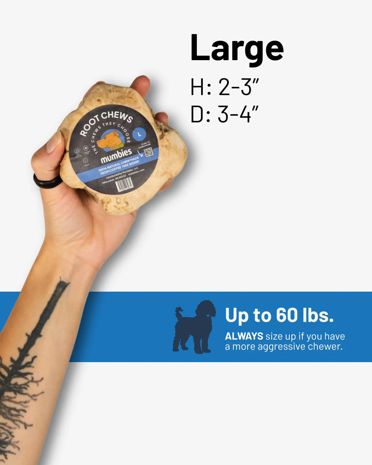 Root Pet Root Chew | Doot's Pet LLC Collars For A Cause