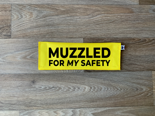 Muzzled For My Safety Leash Sleeve