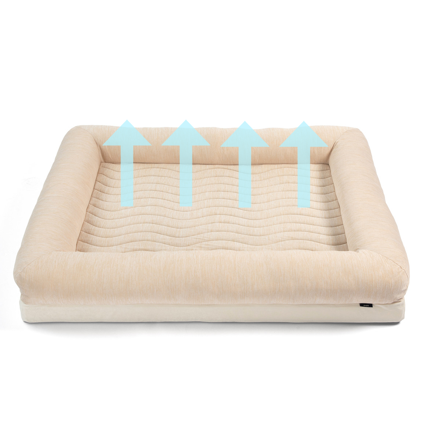 PupChill™ Cooling 4-Bolster Dog Bed - Arctic Sand - Doot's Pet LLC Collars For A Cause