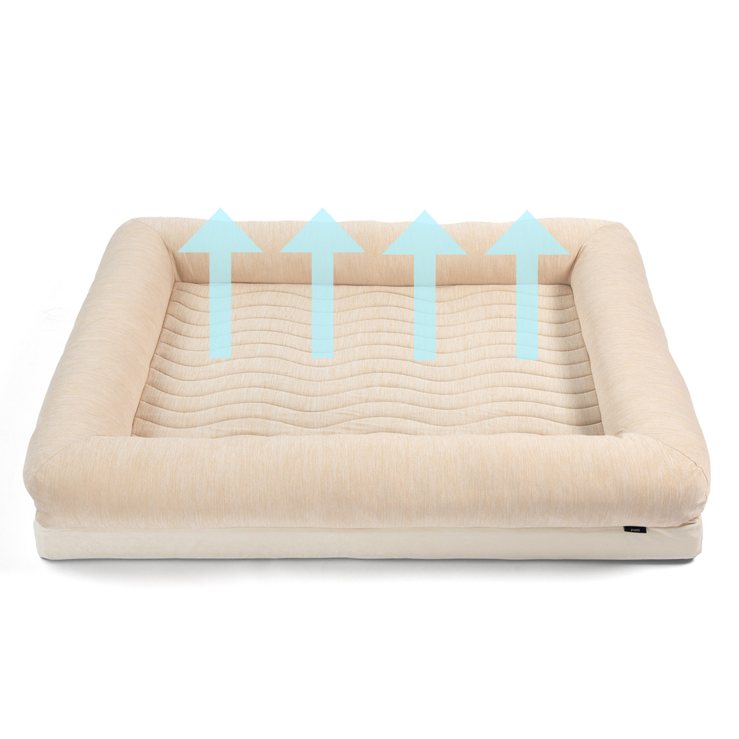 PupChill™ Cooling 4-Bolster Dog Bed - Arctic Sand - Doot's Pet LLC Collars For A Cause
