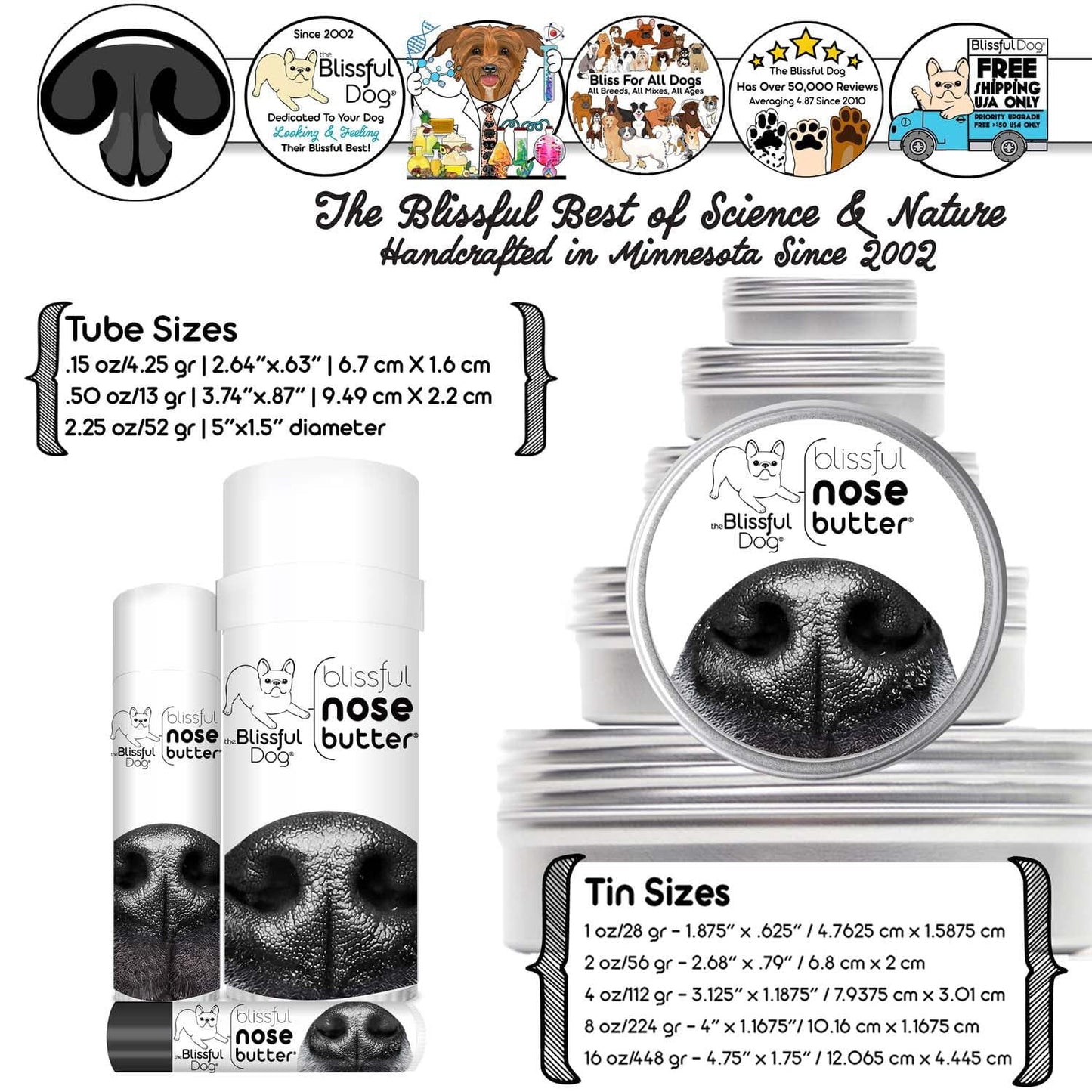 1 Dog Nose Butter For All Dogs - Doot's Pet LLC Collars For A Cause