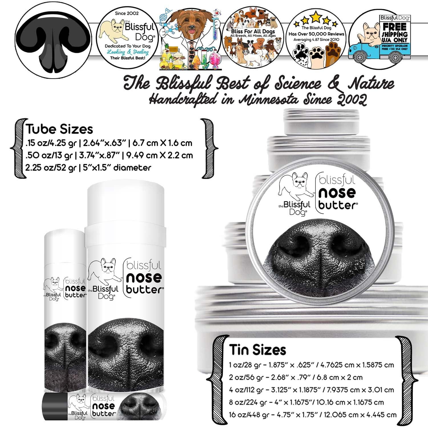 1 Dog Nose Butter For All Dogs - Doot's Pet LLC Collars For A Cause