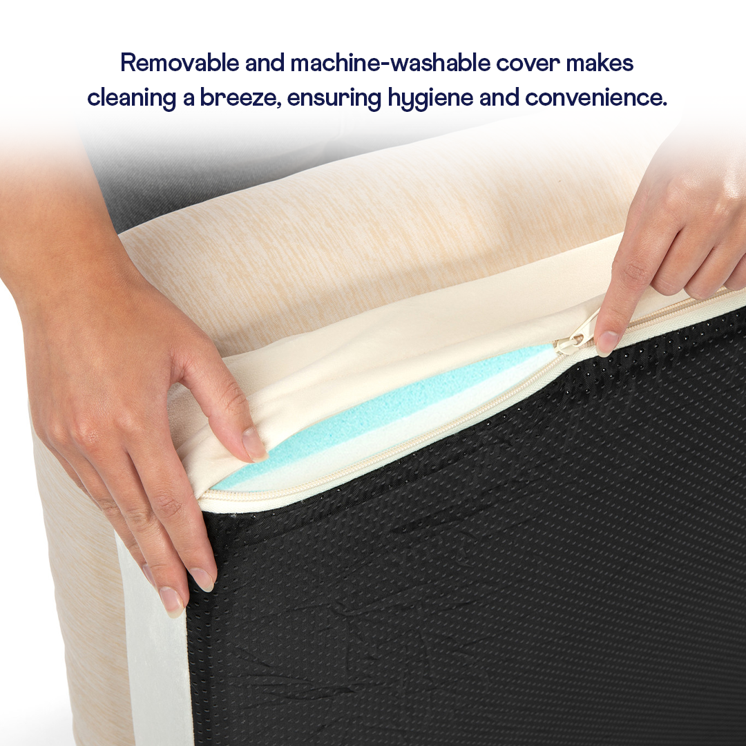 PupChill™ Cooling 4-Bolster Dog Bed - Arctic Sand - Doot's Pet LLC Collars For A Cause