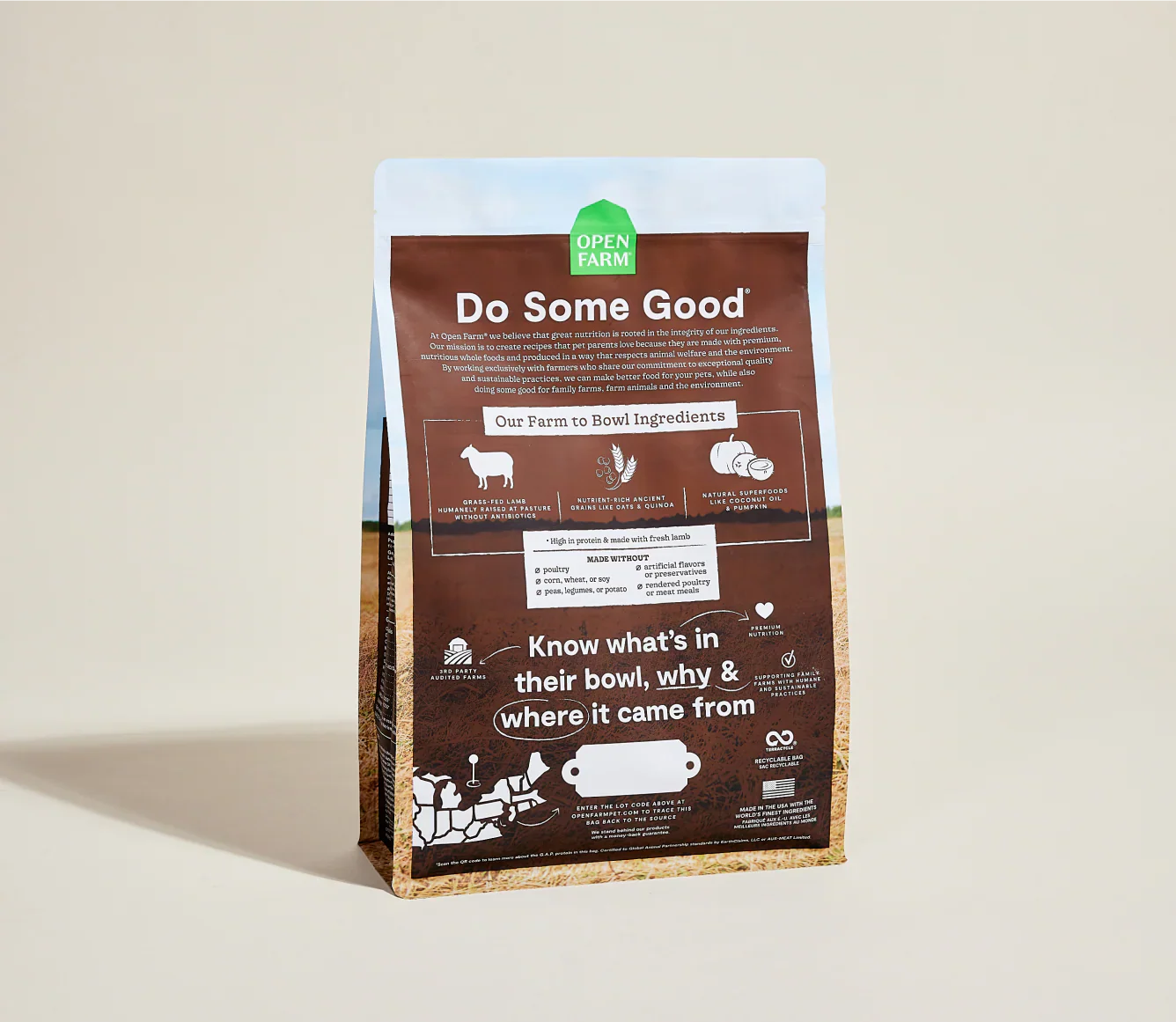 Open Farm Pasture-Raised Lamb & Ancient Grains Dry Dog Food