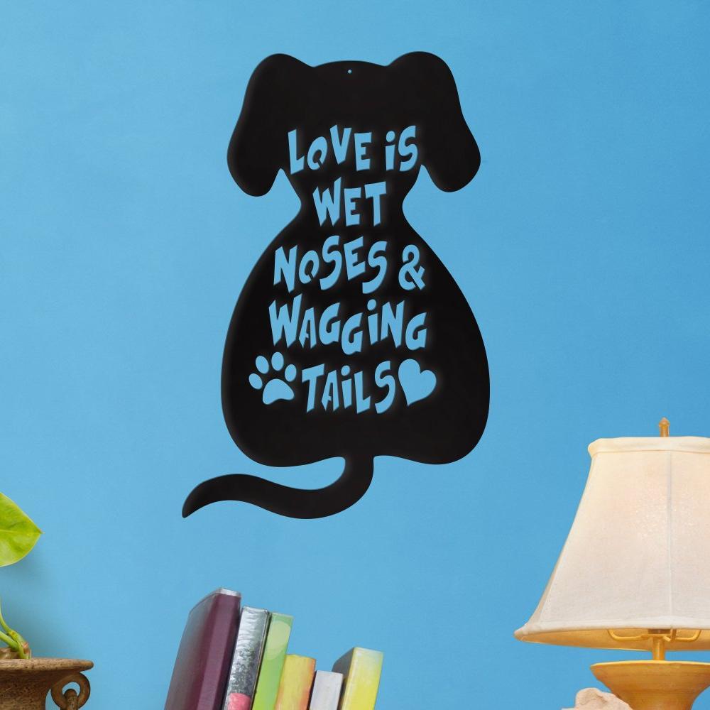 Love is Wet Noses - Metal Wall Art/Décor