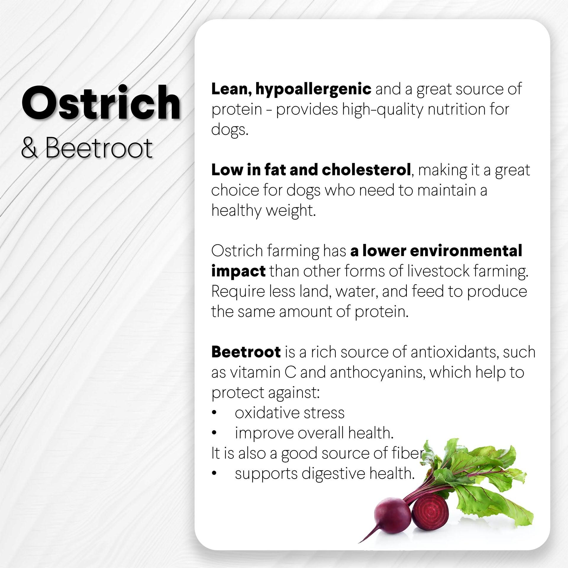 Ostrich Chips with Beetroot (2.5oz): The Flavorful, Immune System Supporting Treat for Dogs - Doot's Pet LLC Collars For A Cause