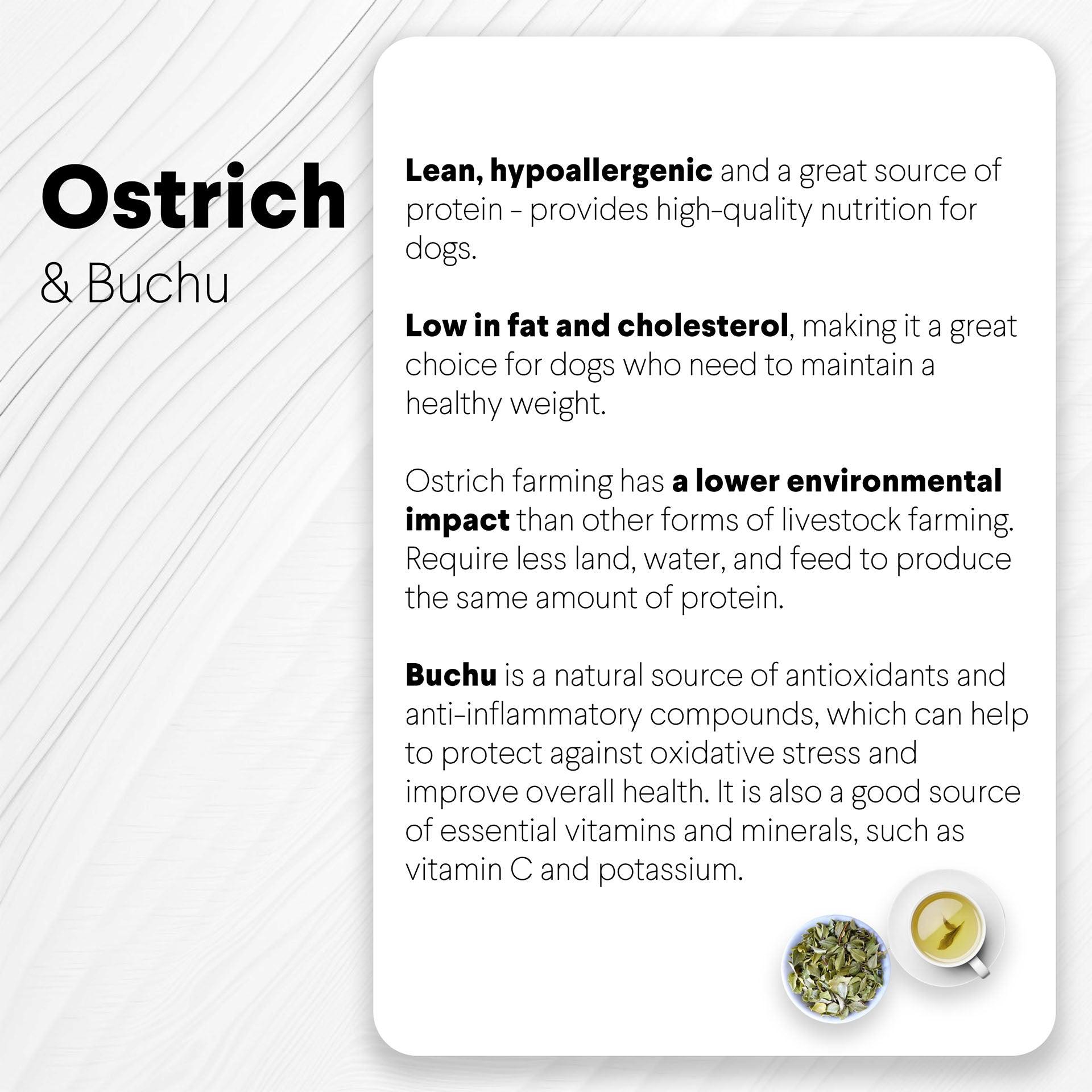 Ostrich Sausages with Buchu (3oz): The Delicious, Digestive-Supporting Treat for Dogs - Doot's Pet LLC Collars For A Cause