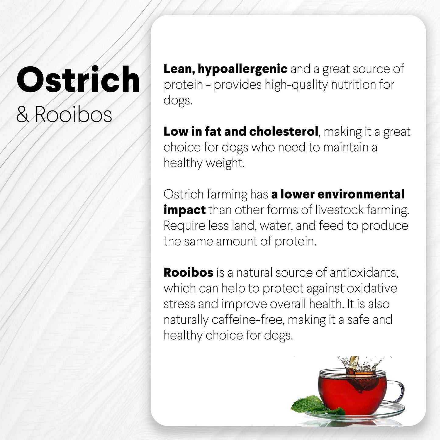 Ostrich Sausages with Rooibos (3oz): The Delicious, Skin-Soothing Treat for Dogs with Allergies - Doot's Pet LLC Collars For A Cause