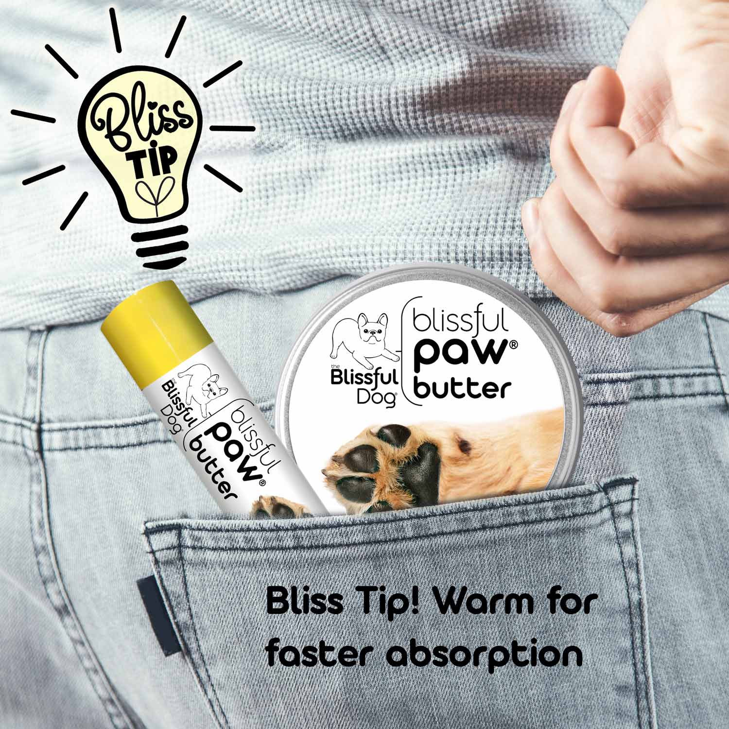Blissful Paw® Butter Moisturizes Rough, Dry Paw Pads - Doot's Pet LLC Collars For A Cause