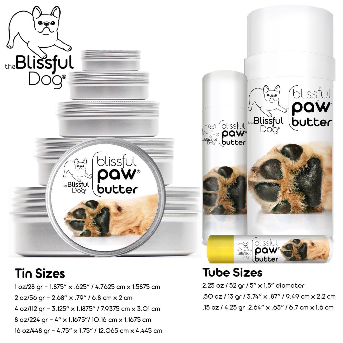 Blissful Paw® Butter Moisturizes Rough, Dry Paw Pads - Doot's Pet LLC Collars For A Cause