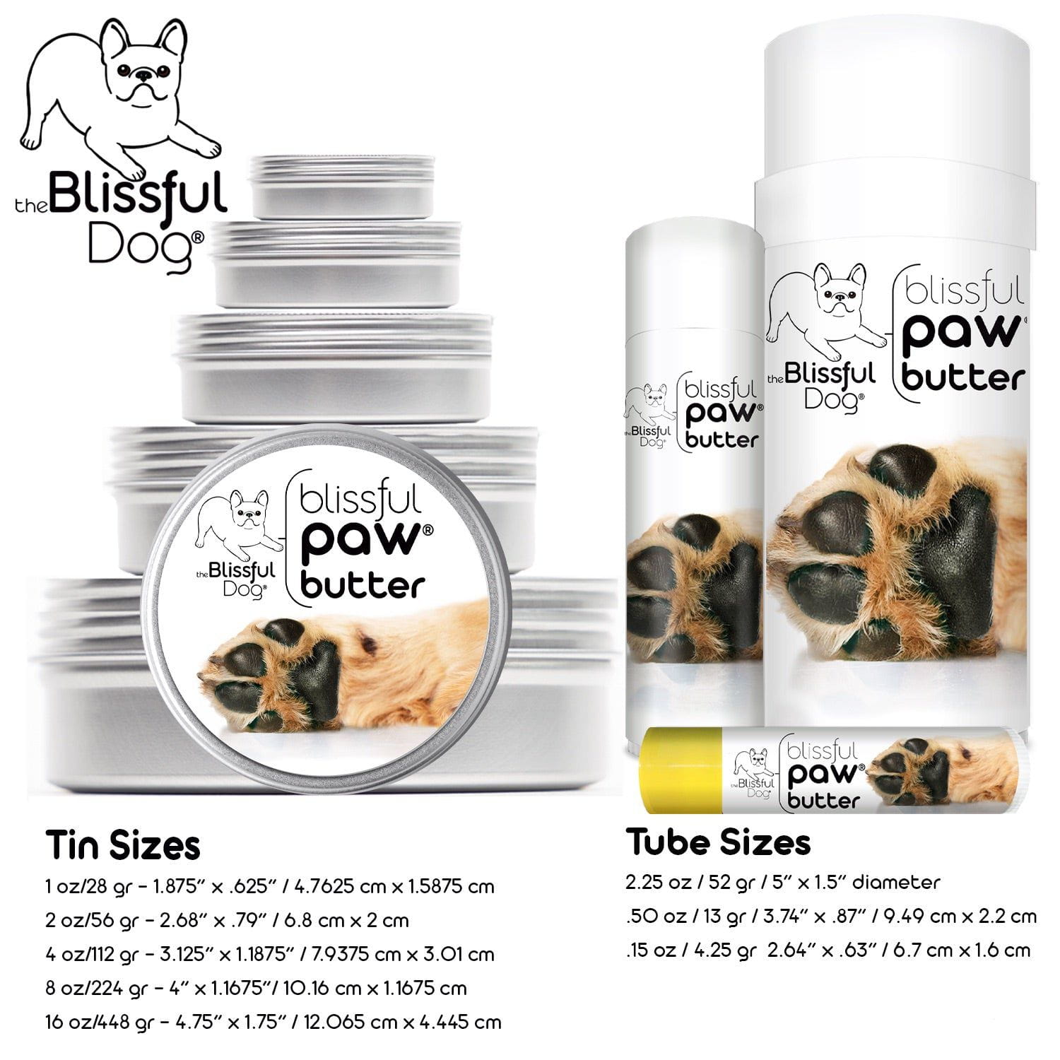 Blissful Paw® Butter Moisturizes Rough, Dry Paw Pads - Doot's Pet LLC Collars For A Cause