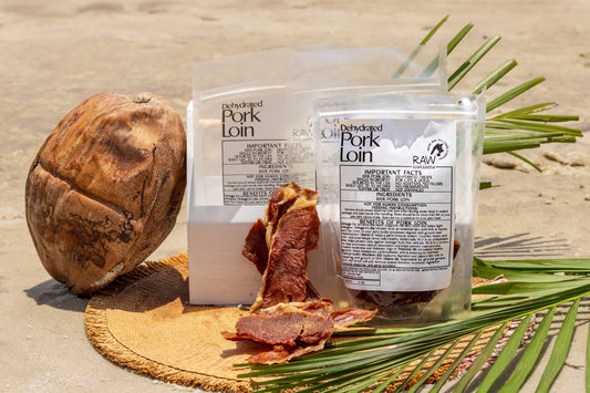 Dehydrated Pork Loin | Raw Instincts | USA-Sourced, Small Batch Treat for Cats & Dogs - Doot's Pet LLC Collars For A Cause