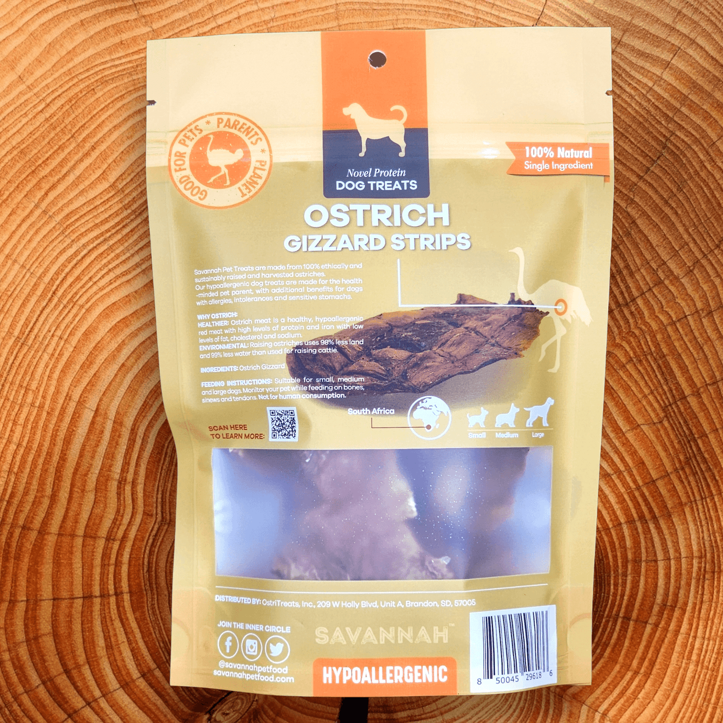 Chewy Ostrich Gizzard Strips: The Protein & Omega-3 Rich, Natural Dog Chew Treat - Doot's Pet LLC Collars For A Cause