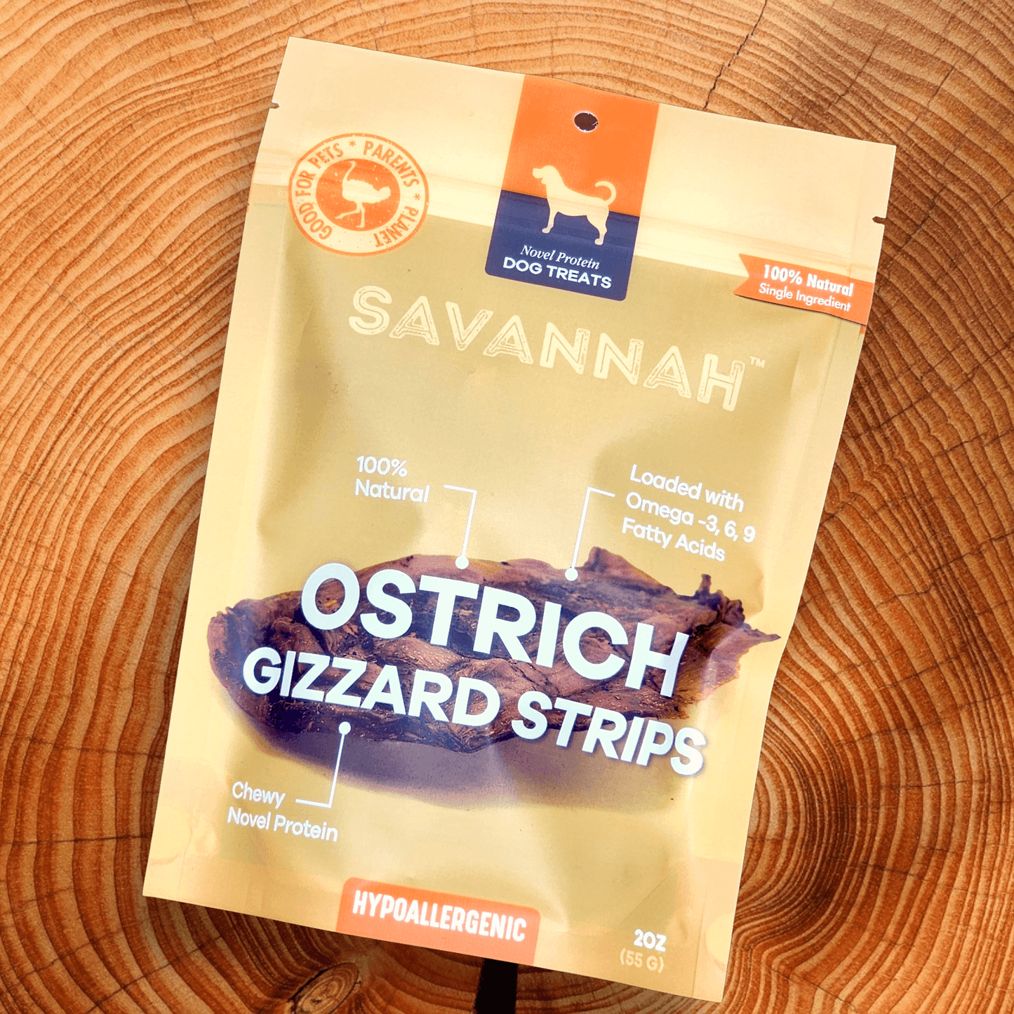 Chewy Ostrich Gizzard Strips: The Protein & Omega-3 Rich, Natural Dog Chew Treat - Doot's Pet LLC Collars For A Cause