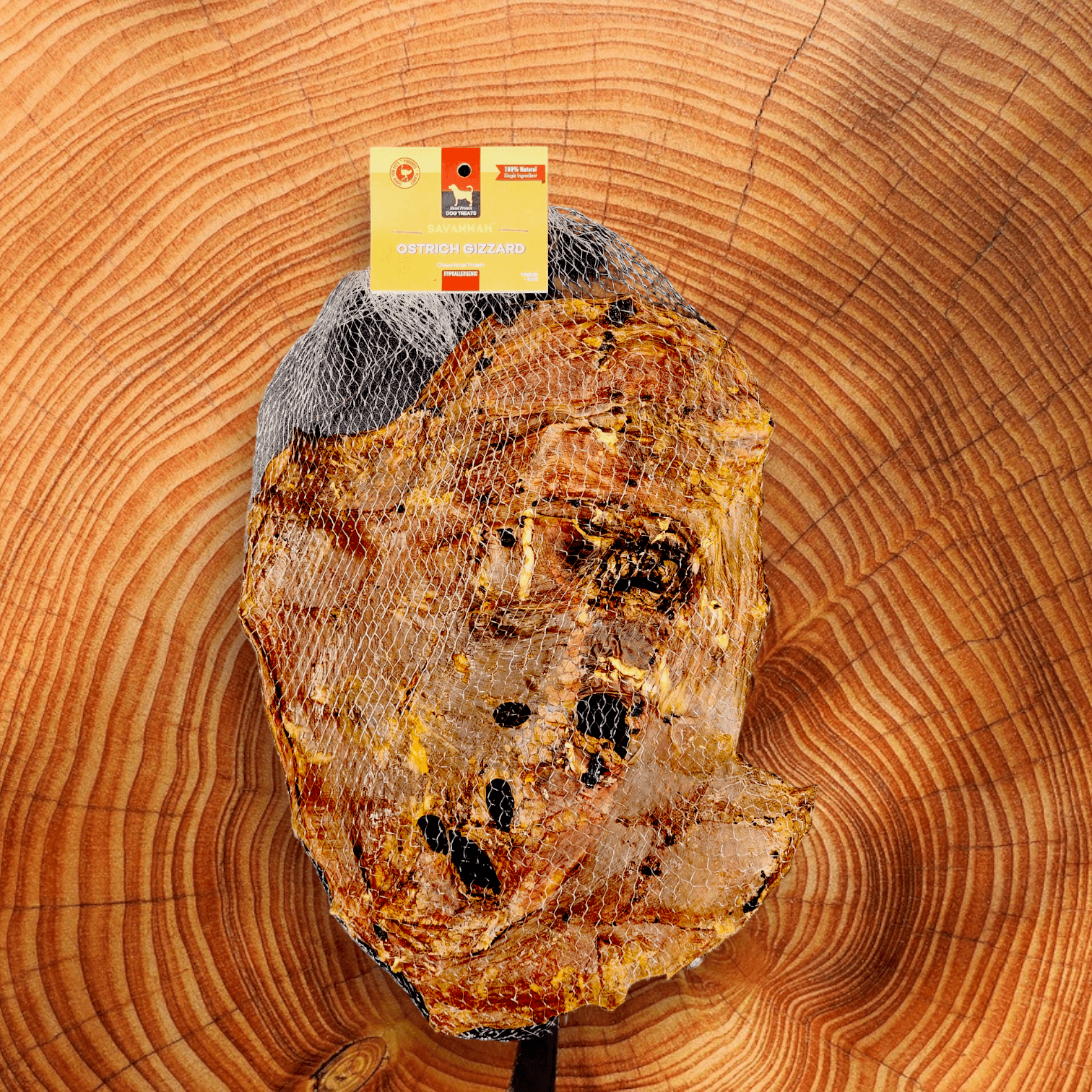 Chewy Ostrich Whole Gizzard: The Protein & Omega-3 Rich, Natural Dog Chew Treat - Doot's Pet LLC Collars For A Cause