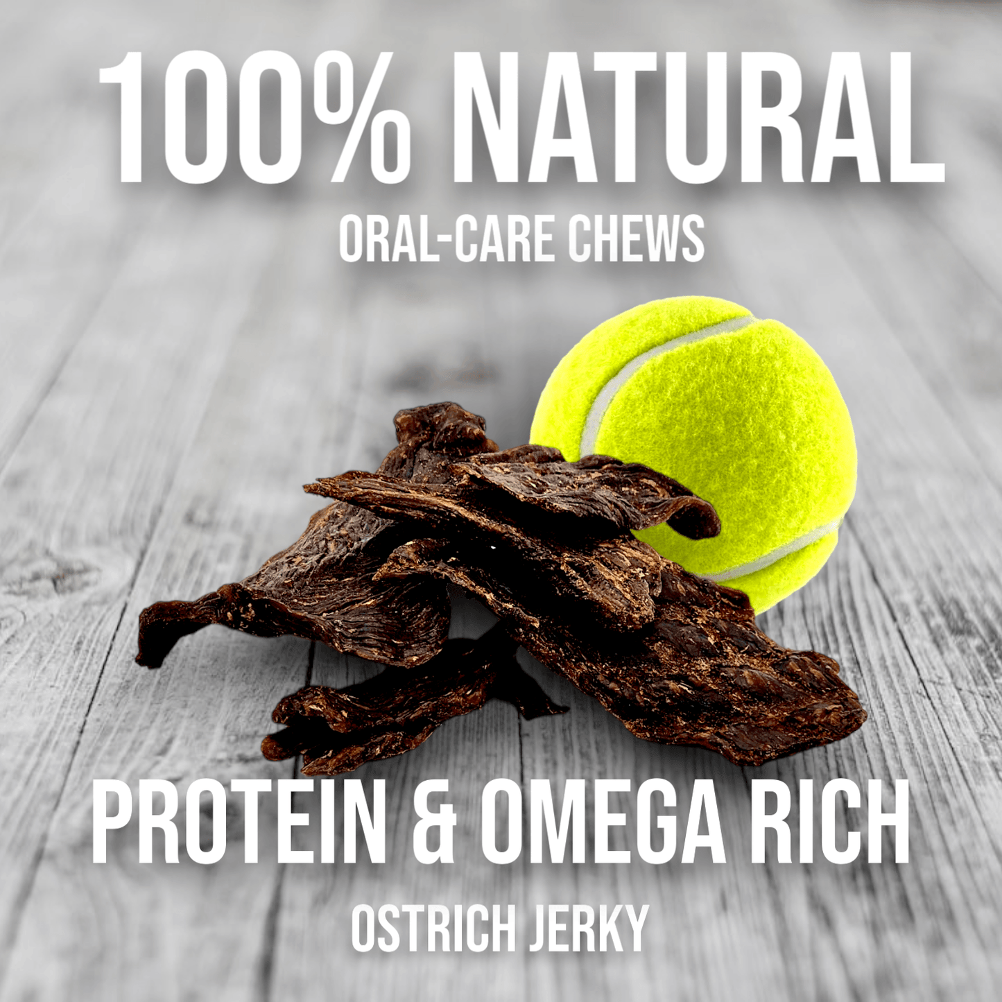 Tasty Ostrich Jerky (2oz): The Protein-Packed, Dental-Health Chew for Dogs of All Sizes - Doot's Pet LLC Collars For A Cause