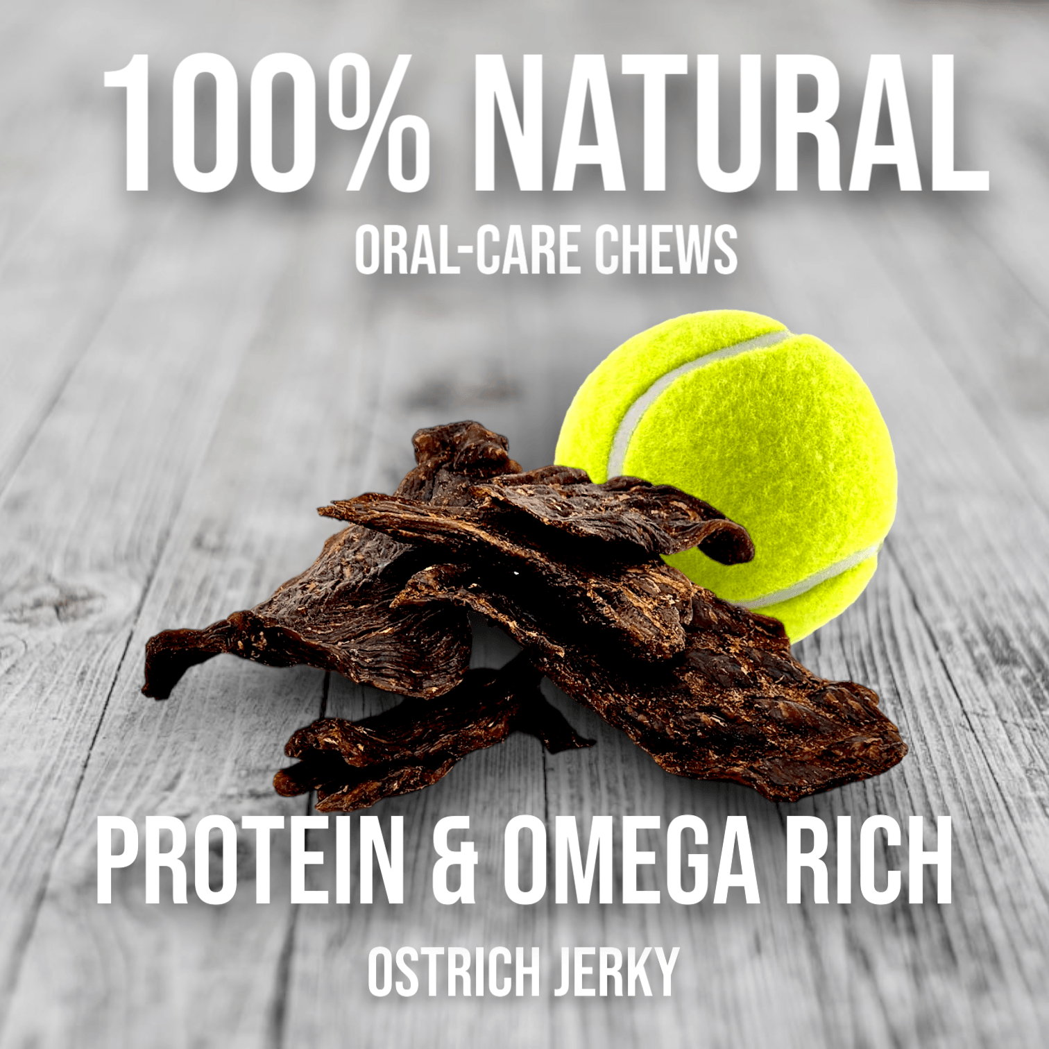 Tasty Ostrich Jerky (2oz): The Protein-Packed, Dental-Health Chew for Dogs of All Sizes - Doot's Pet LLC Collars For A Cause