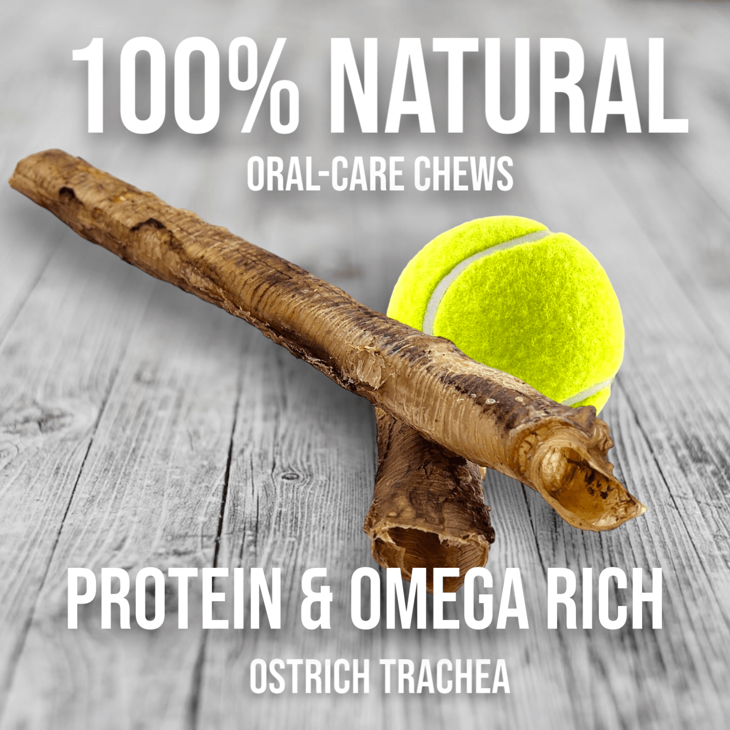 Crunchy Ostrich Trachea Whole. Light-weight, Natural Dog Chew Treat by Savannah Pet Food - Doot's Pet LLC Collars For A Cause