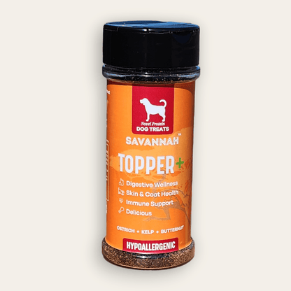 Topper Plus: Ostrich & Butternut (3oz) – The Flavor-Packed Superfood Boost for Your Dog's Kibble - Doot's Pet LLC Collars For A Cause