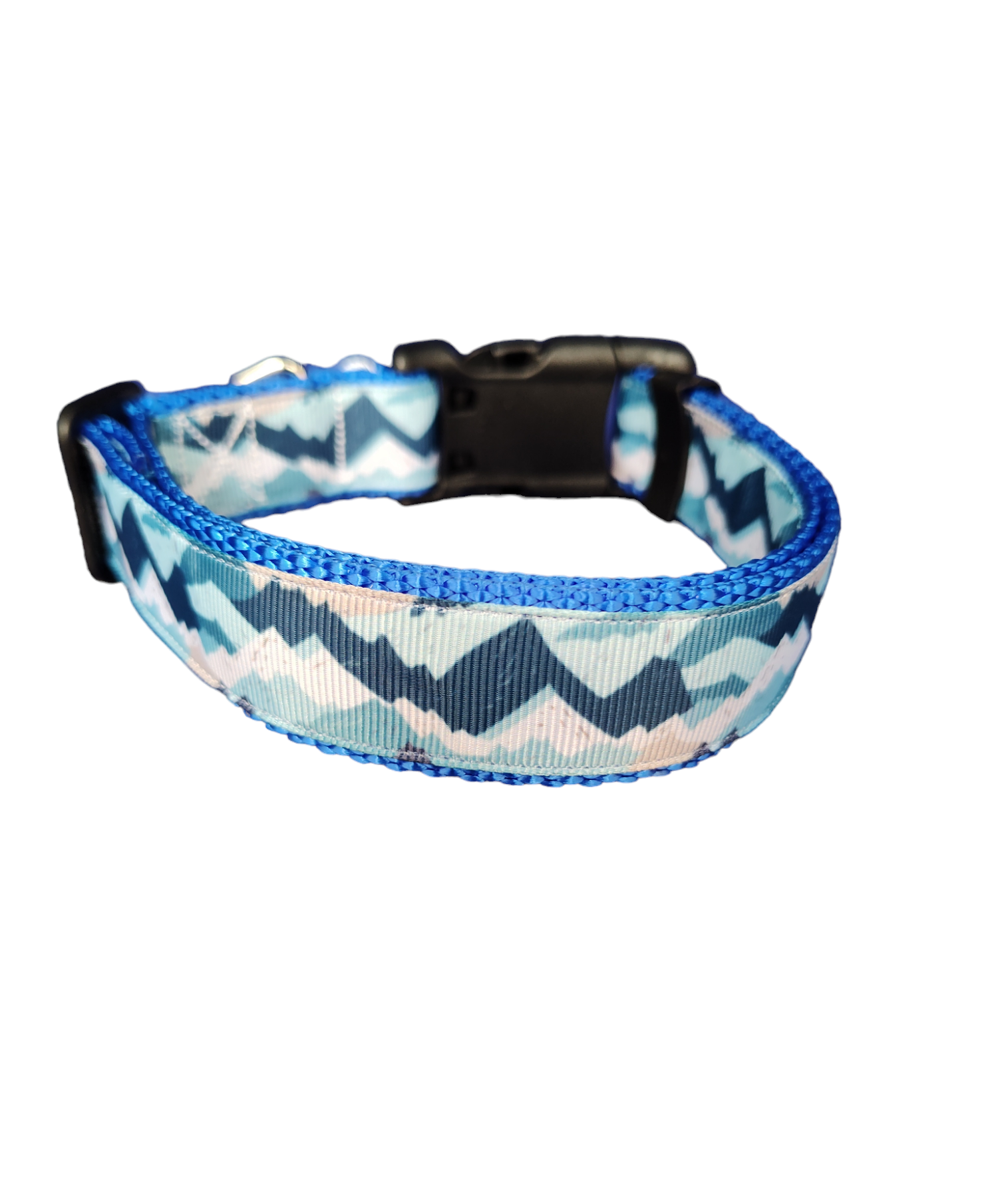 Blue Mountains Blue Nylon Dog Collar MD, LG, XL, Leash - Doot's Pet LLC Collars For A Cause