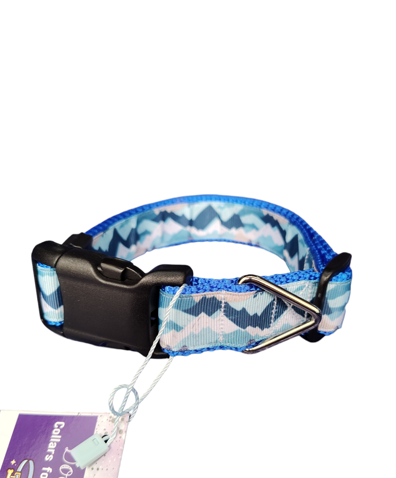 Blue Mountains Blue Nylon Dog Collar MD, LG, XL, Leash - Doot's Pet LLC Collars For A Cause