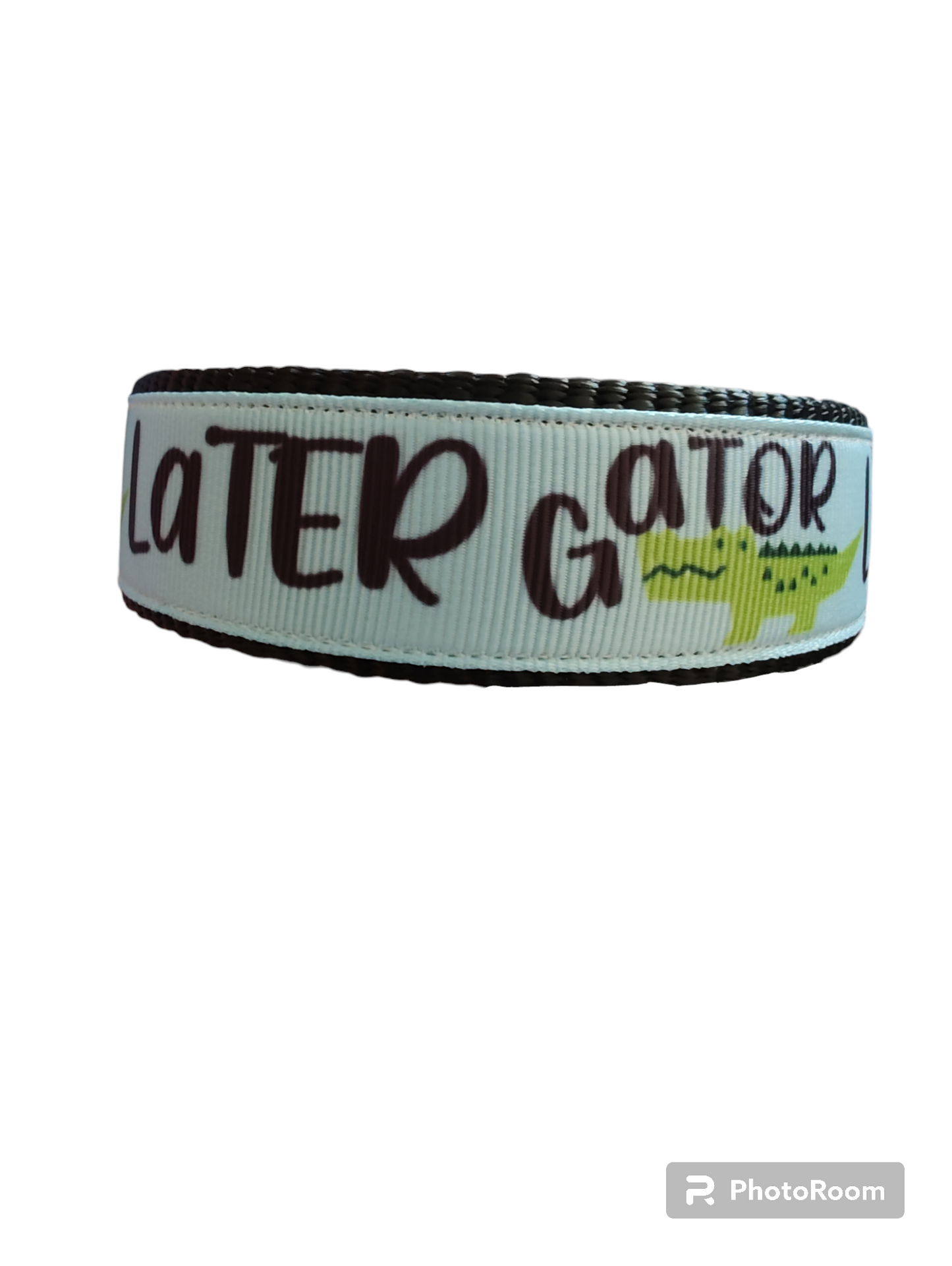 Later Gator Black Nylon Dog Collar MD, LG, XL, Leash - Doot's Pet LLC Collars For A Cause