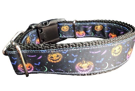 Halloween Fright Night Nylon Dog Collar - Doot's Pet LLC Collars For A Cause