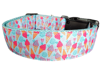 Ice Cream Cones Nylon Dog Collar - Doot's Pet LLC Collars For A Cause