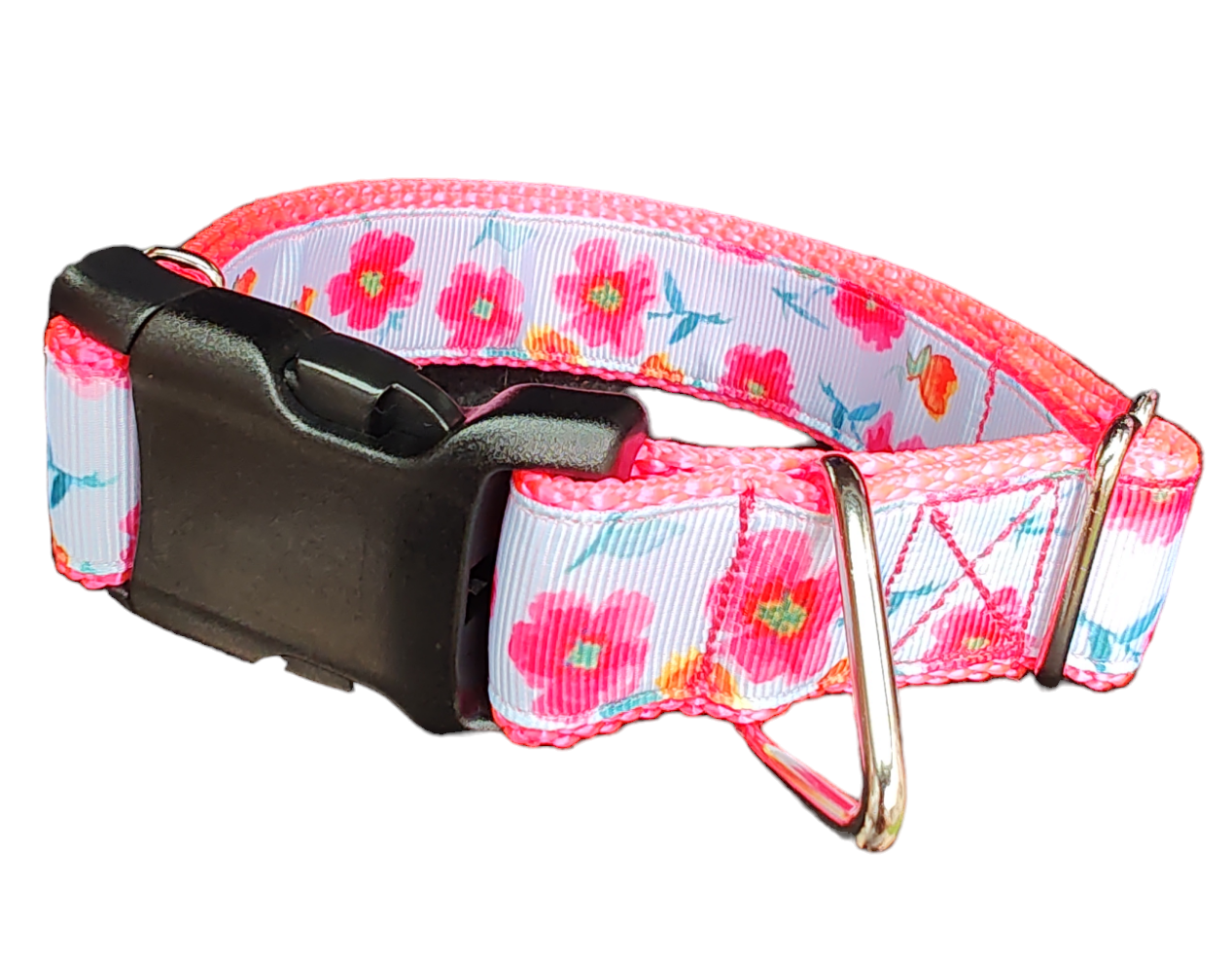 Bright Flowers Nylon Dog Collar - Doot's Pet LLC Collars For A Cause