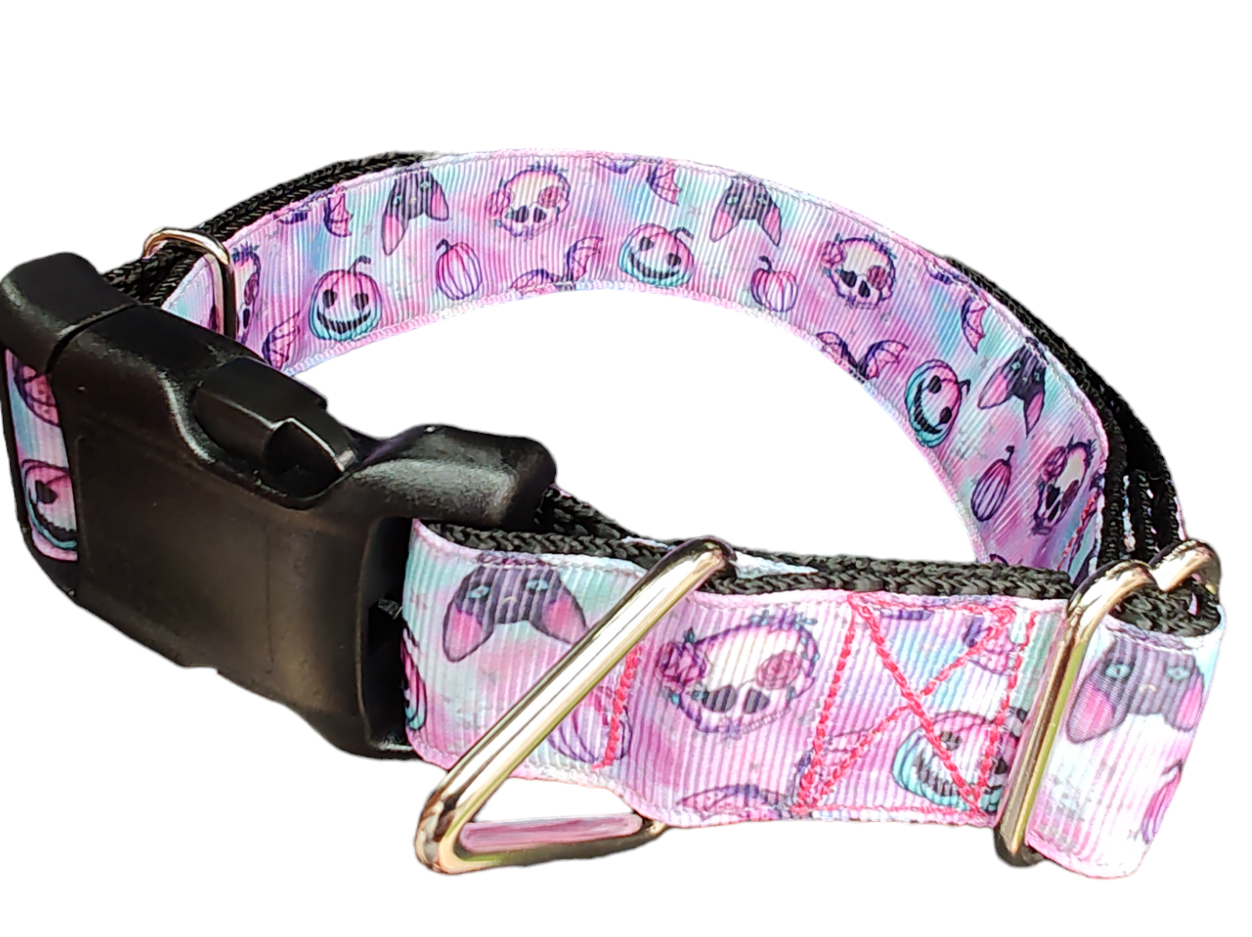 Halloween Purple Spooky Season Nylon Dog Collar - Doot's Pet LLC Collars For A Cause