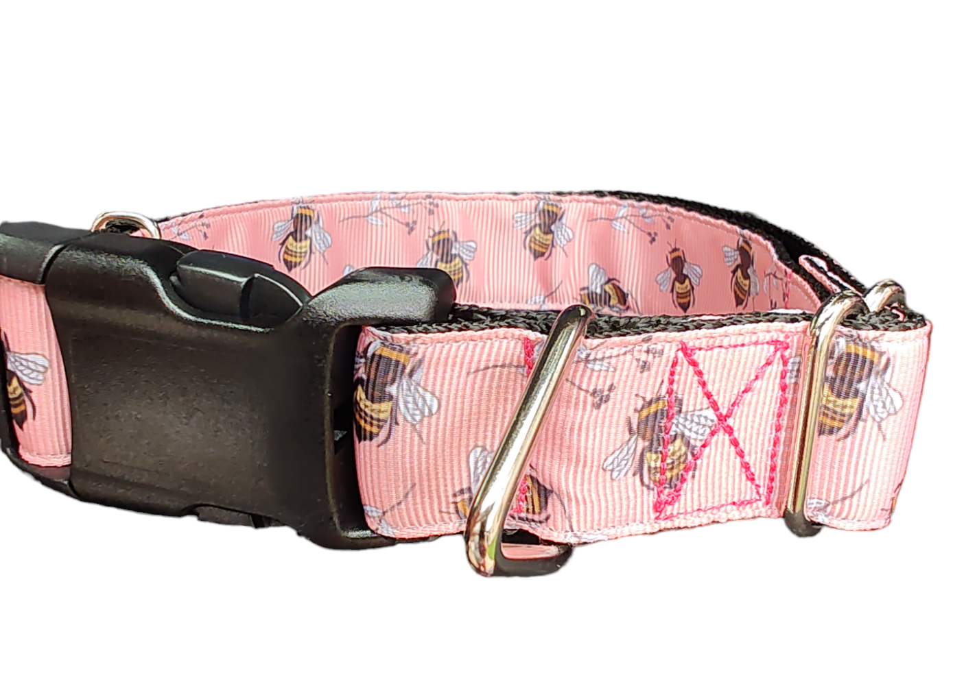 Coral Bees Nylon Dog Collar - Doot's Pet LLC Collars For A Cause