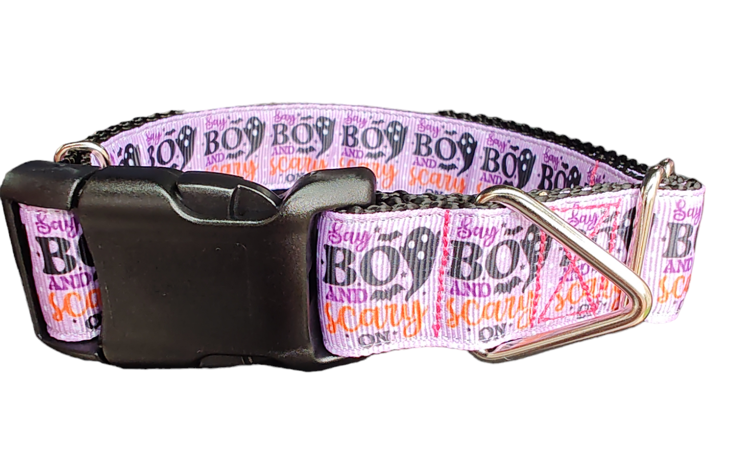 Halloween Say BOO Nylon Dog Collar - Doot's Pet LLC Collars For A Cause