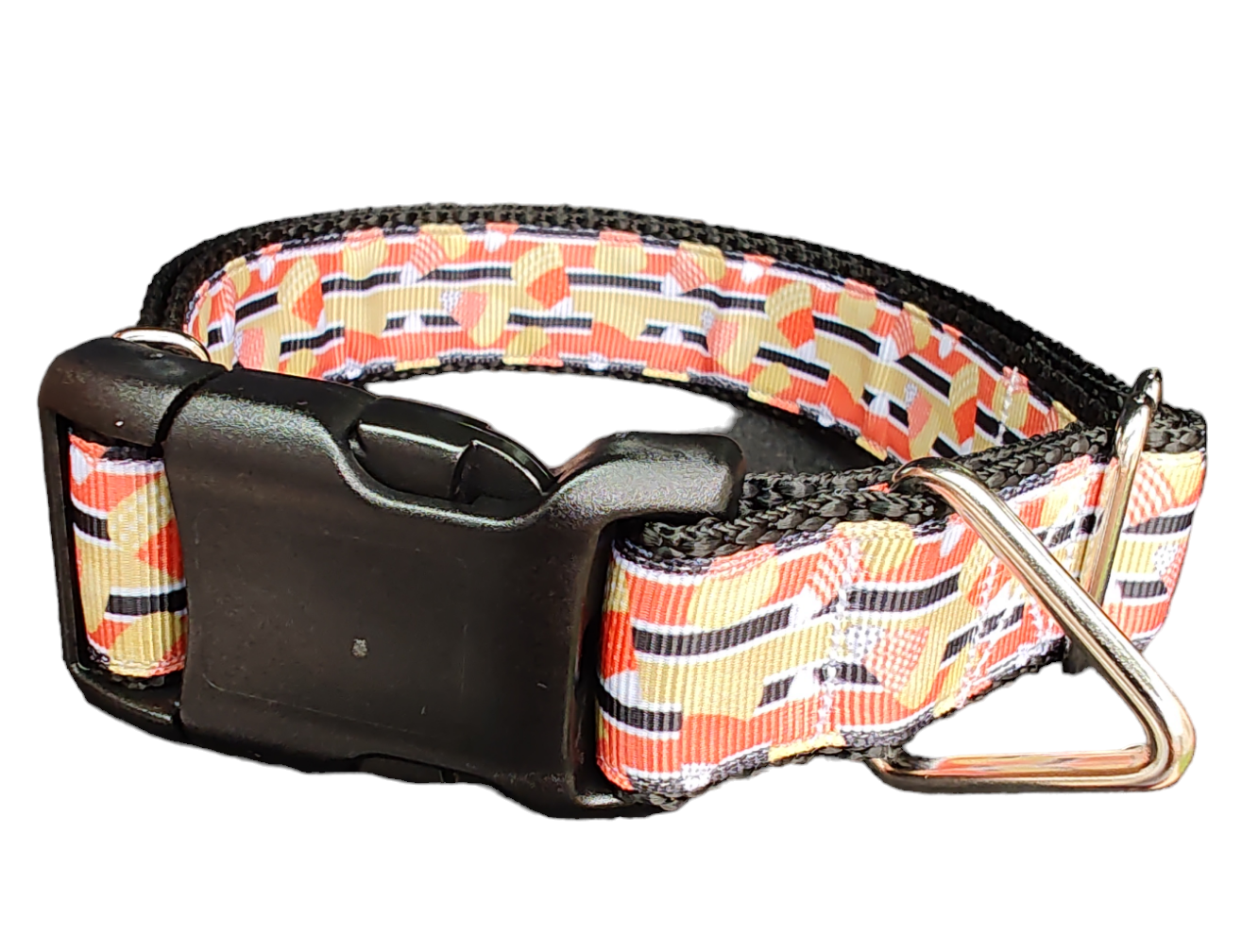 Halloween Candy Corn Nylon Dog Collar - Doot's Pet LLC Collars For A Cause