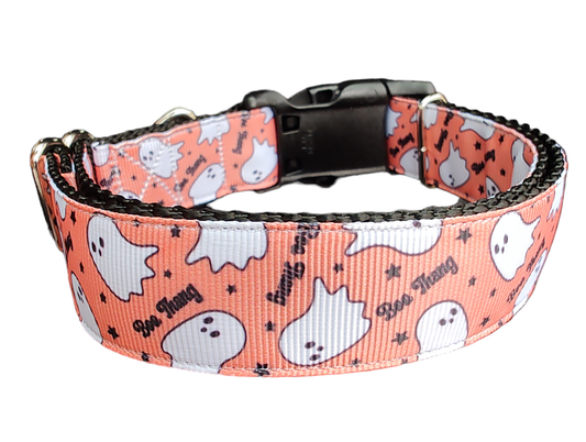 Halloween Boo Thang Nylon Dog Collar - Doot's Pet LLC Collars For A Cause