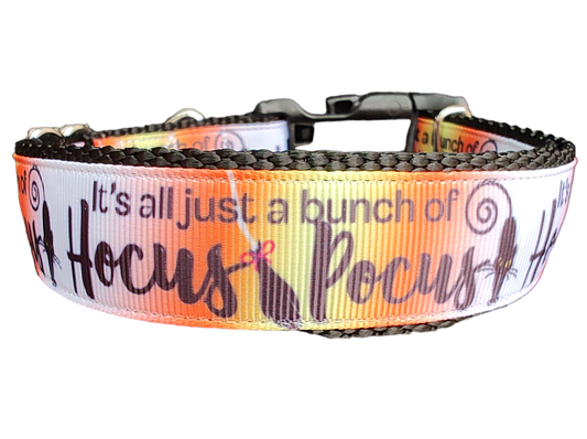 Halloween Hocus Pocus Nylon Dog Collar - Doot's Pet LLC Collars For A Cause