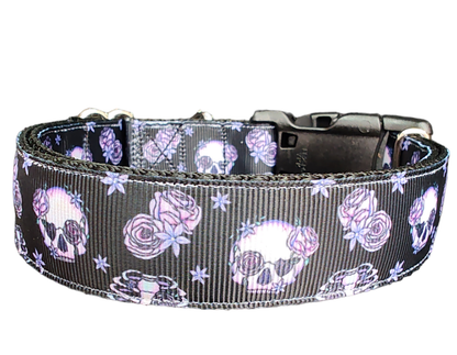 Halloween Skeleton Nylon Dog Collar - Doot's Pet LLC Collars For A Cause