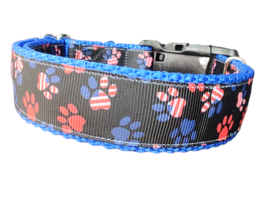 Patriotic Paws Nylon Dog Collar - Doot's Pet LLC Collars For A Cause