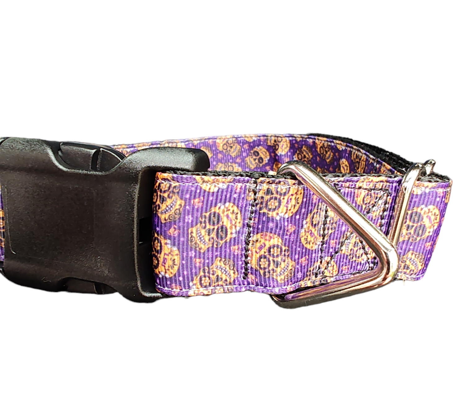 Day Of The Dead Skulls Nylon Dog Collar - Doot's Pet LLC Collars For A Cause