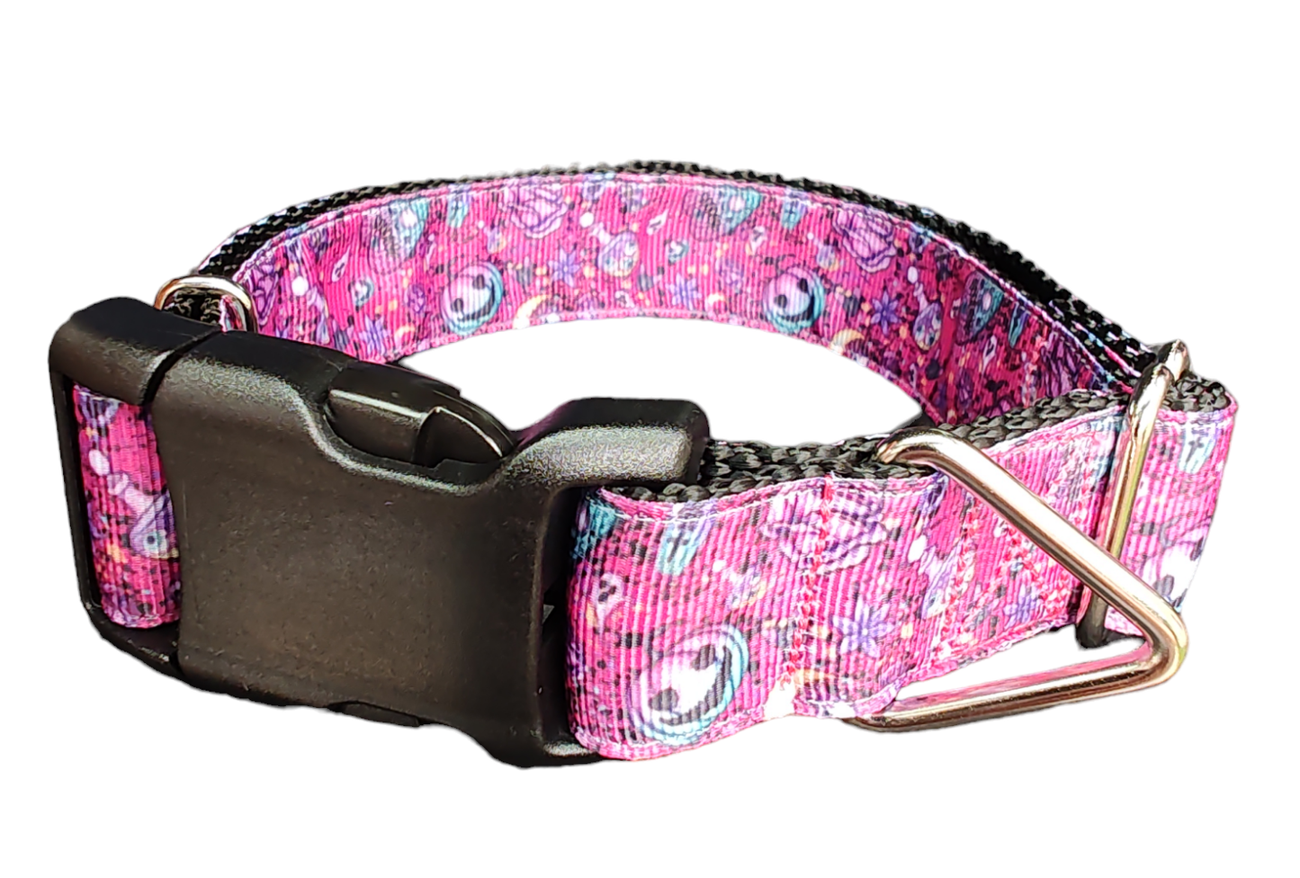 Halloween Pink Paranormal Nylon Dog Collar - Doot's Pet LLC Collars For A Cause