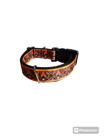 Sunflower Gnomes Nylon Dog Collar