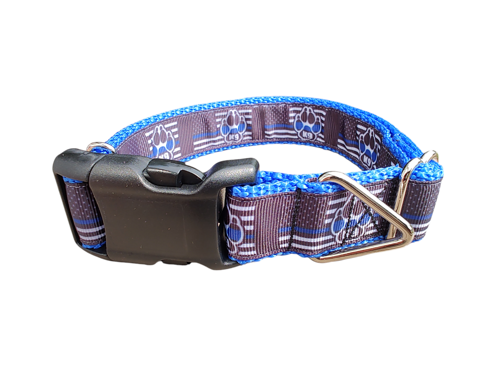 K9 Police Dog Flag Nylon Dog Collar - Doot's Pet LLC Collars For A Cause