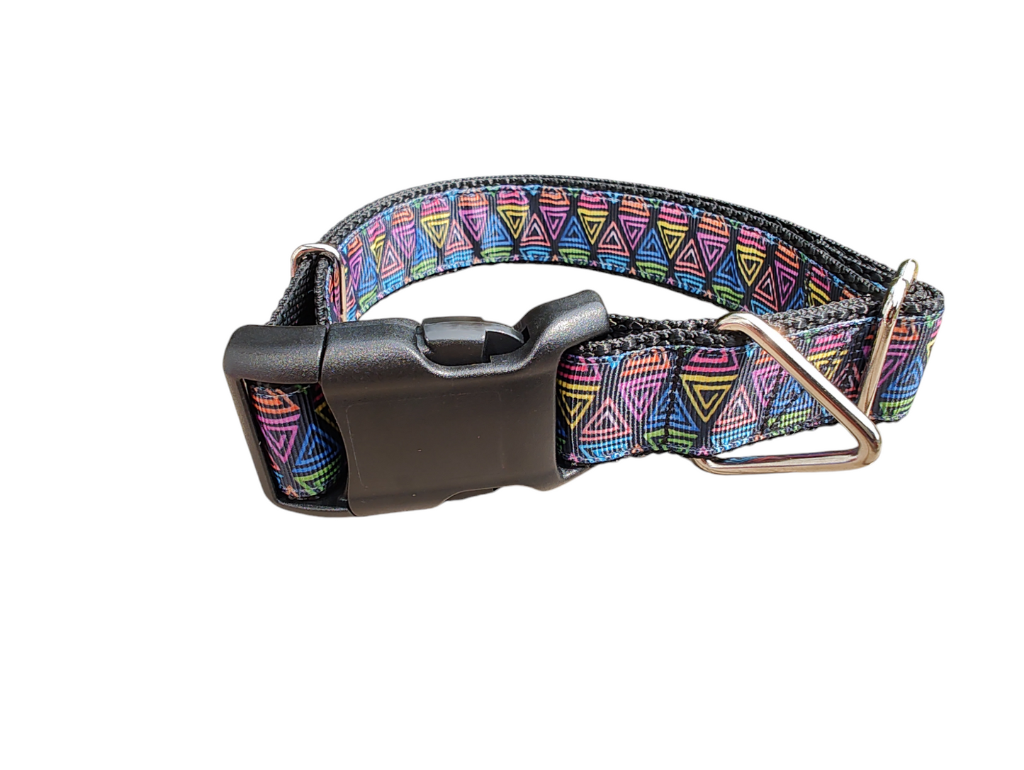 Triangle Doodles Nylon Dog Collar