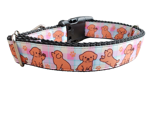 Golden Puppies Nylon Dog Collar