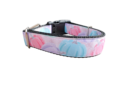 Pastel Pumpkins Nylon Dog Collar