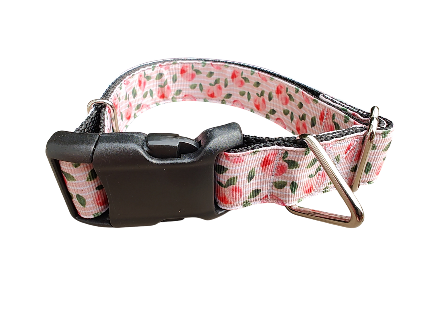 Peach Nylon Dog Collar