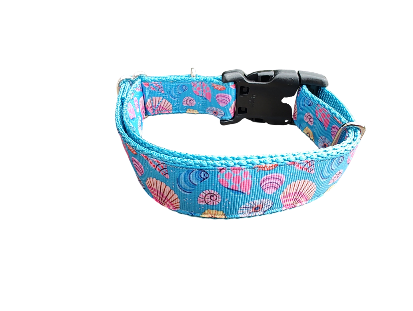 Seashells Nylon Dog Collar