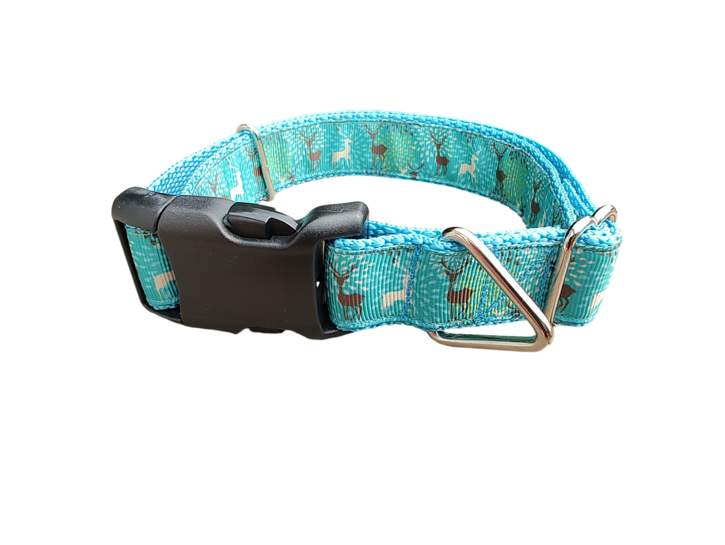 Blue Deer Nylon Dog Collar